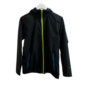 Columbia Youth Hooded Jacket with Neon Accents Large 14/16